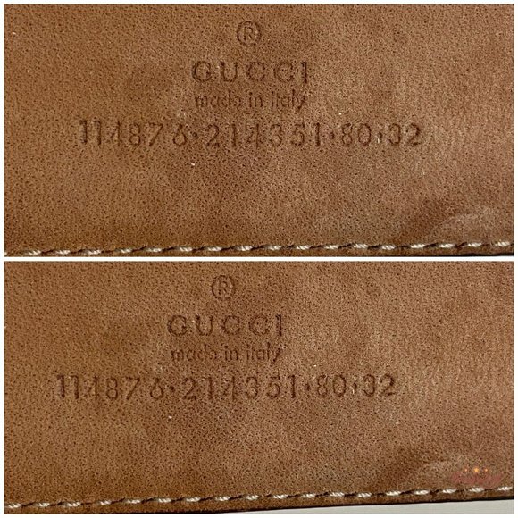 Authentic Gucci Purple Guccissima Leather Gold Interlocking G Buckle Belt 80/32 - Picture 7 of 14